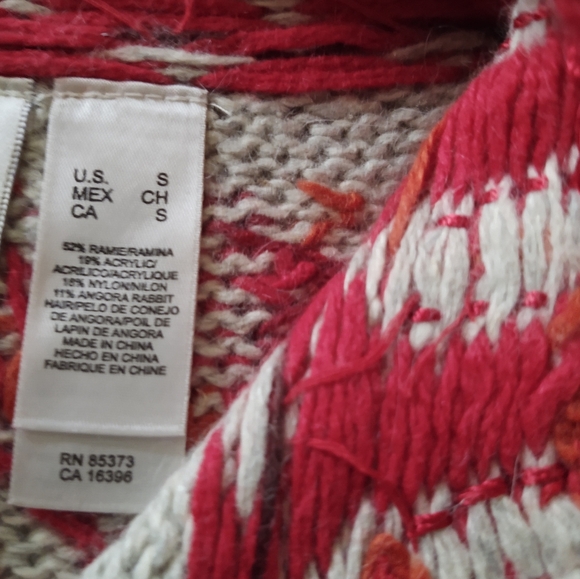 🌹Roses Embroidered Cardigan-Sweater~ by Villager Size: S - Picture 7 of 10